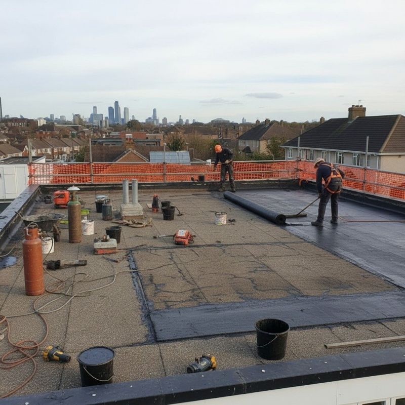 Flat Roof Tar Repair
