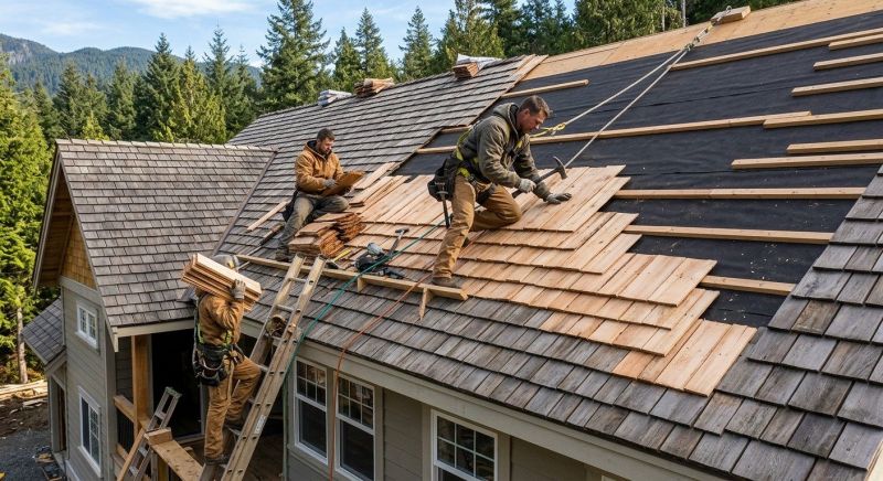 Cedar Shake Roof Construction in Alexandria, VA
