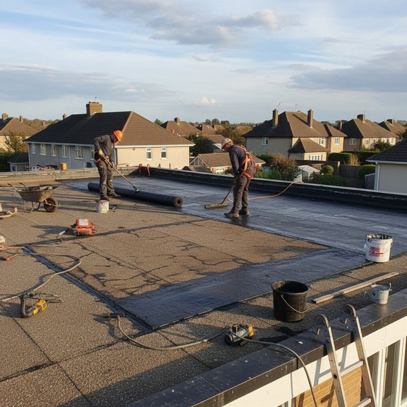 Flat Roof Tar Repair