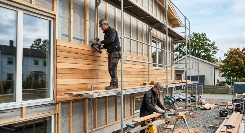 Hardwood Cladding Installation in Fairfield County, CT