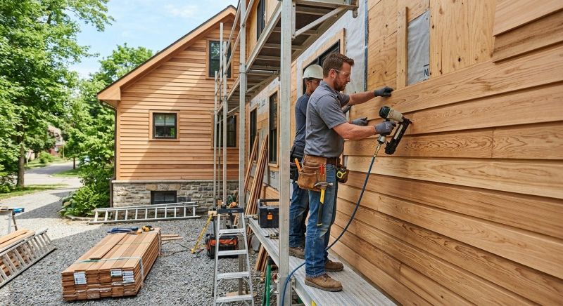 Hardwood Siding Installation in Boston, MA