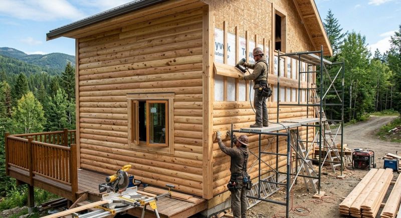 Log Home Siding Installation in Fairfield County, CT