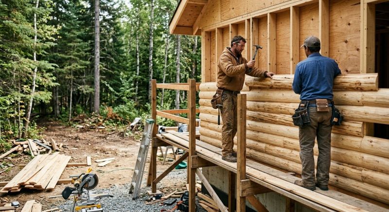 Log Siding Replacement in Boston, MA