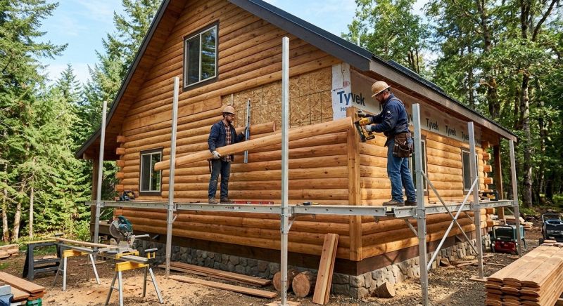Log Siding Replacement in Boston, MA