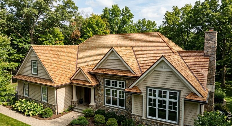 Natural Wood Roof Installation in Alexandria, VA