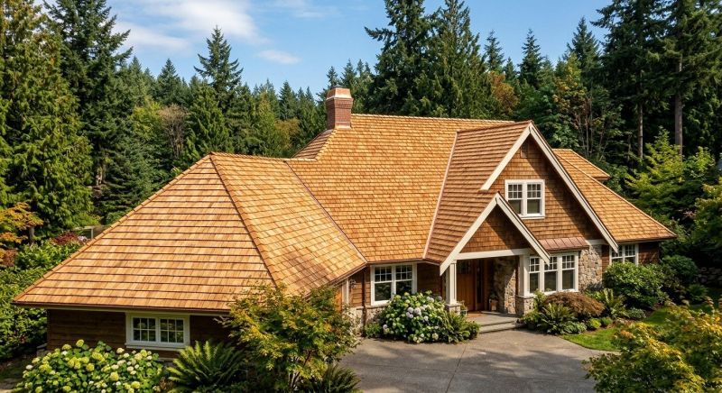 Natural Wood Roof Installation in Fredericksburg, VA