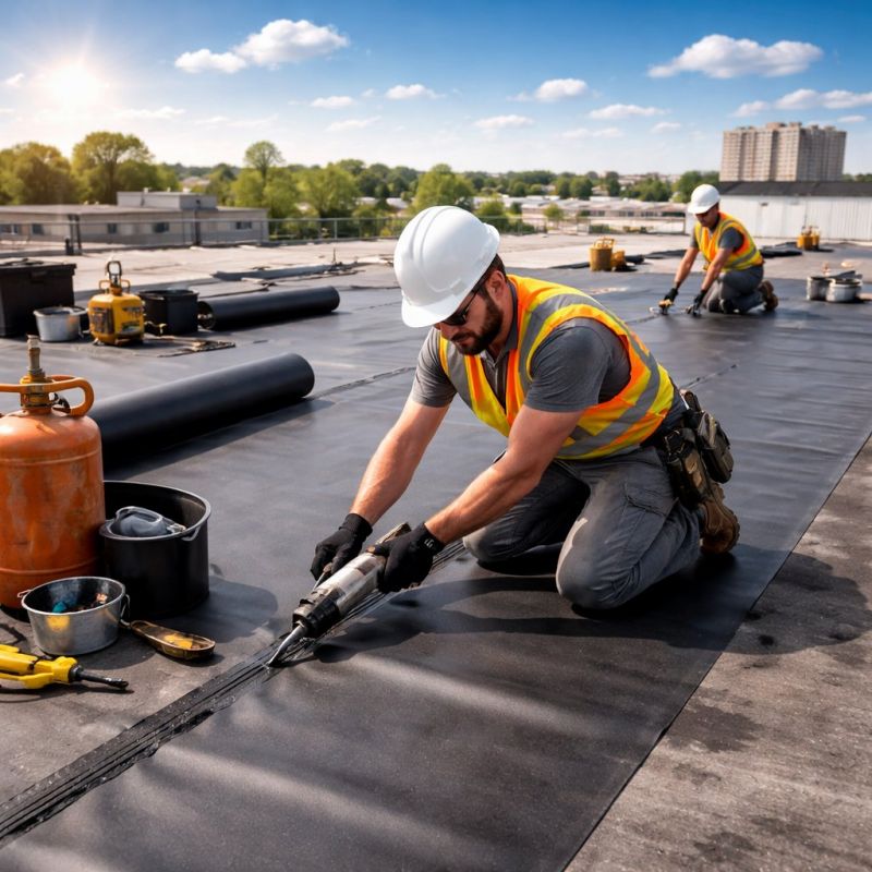Rolled Roofing Installation in Naperville, IL