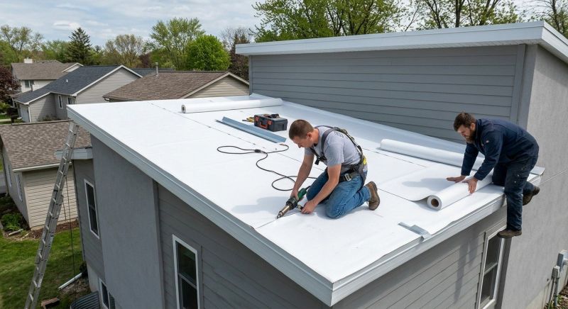 Single Ply Roof Installation in Fredericksburg, VA