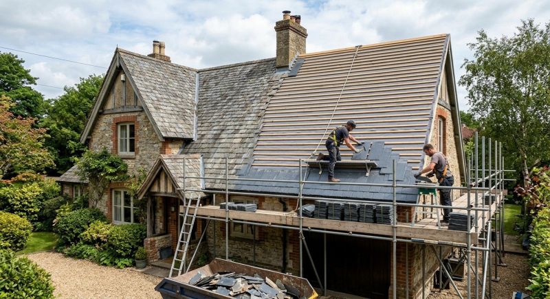 Slate Roof Replacement in Fredericksburg, VA