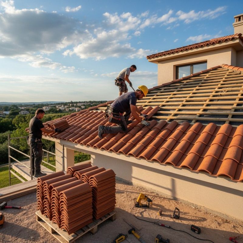 Spanish Tile Roof Replacement in Fredericksburg, VA
